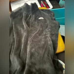 Fluffy Black North Face Jacket